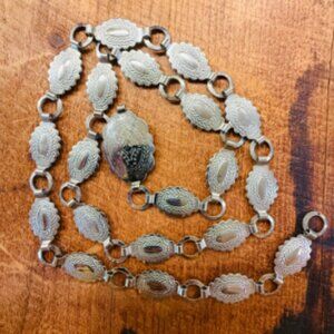 Vintage Costume Grade Solver Concho Belt Silver